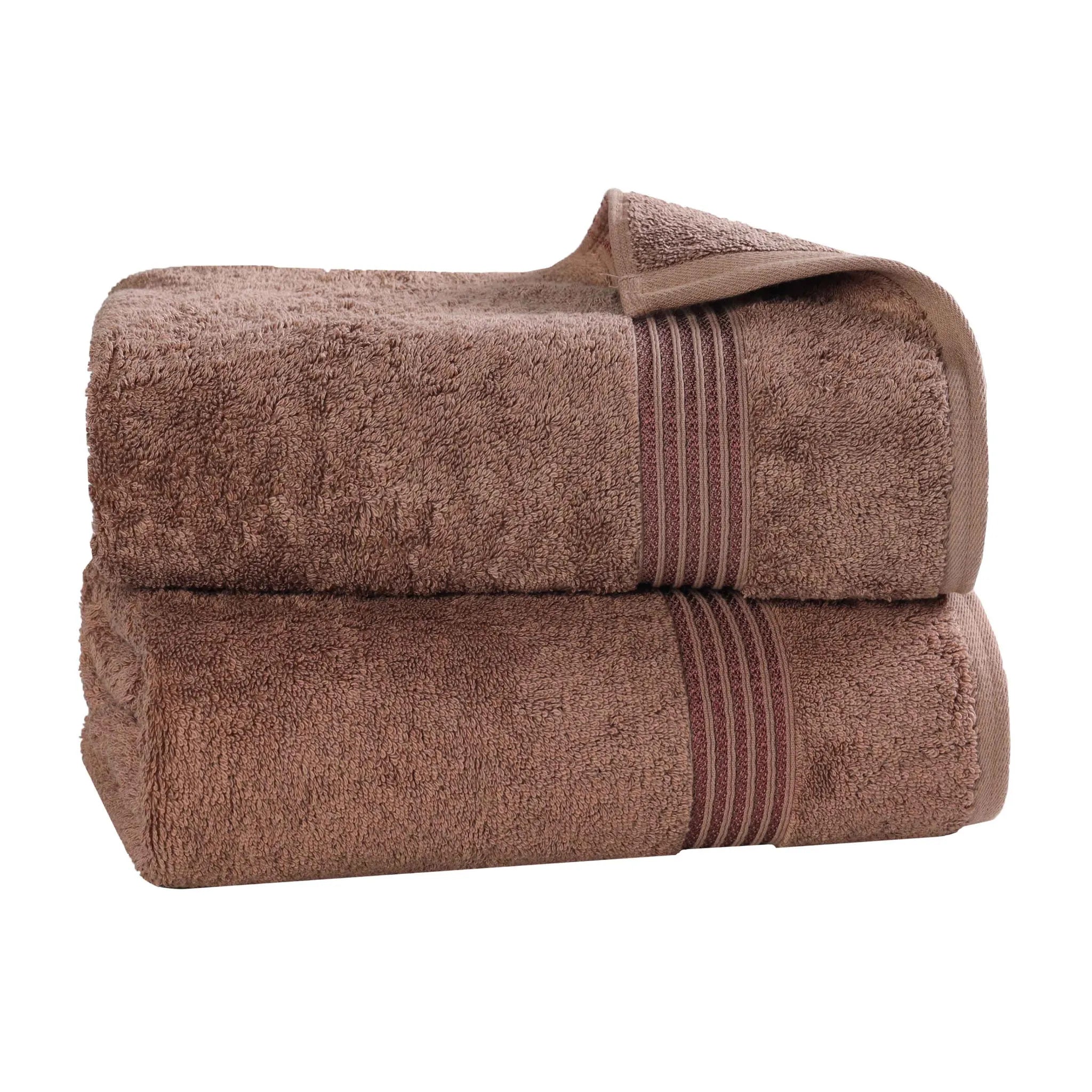 Premium Heritage Egyptian Cotton Bath Towel Set of 2 - Ultra Soft, Highly Absorbent & Quick Dry - Luxury Spa & Bathroom Essentials for Home & Hotel Use