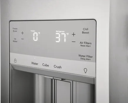Frigidaire Gallery GRMC2273CF 21.5 Cu. Ft. Counter Depth 4-Door French Door Refrigerator in Stainless Steel - Perfect for Modern Kitchens & Open Floor Plans