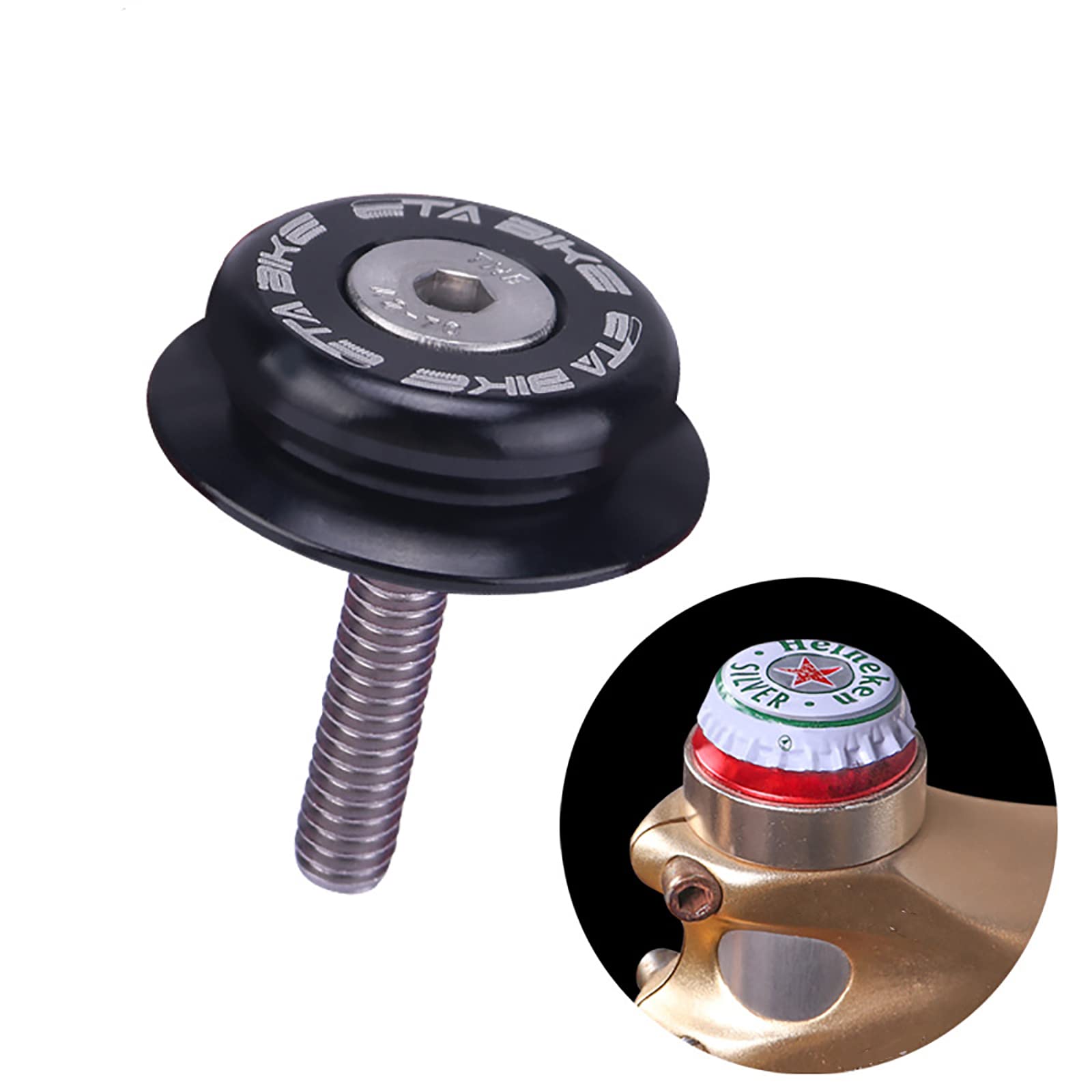 Aluminum Alloy Bicycle Headset Top Cap for 28.6mm Steerer Fork - Durable MTB & Road Bike Accessory - Perfect for Mountain Biking, Road Cycling & Bike Maintenance