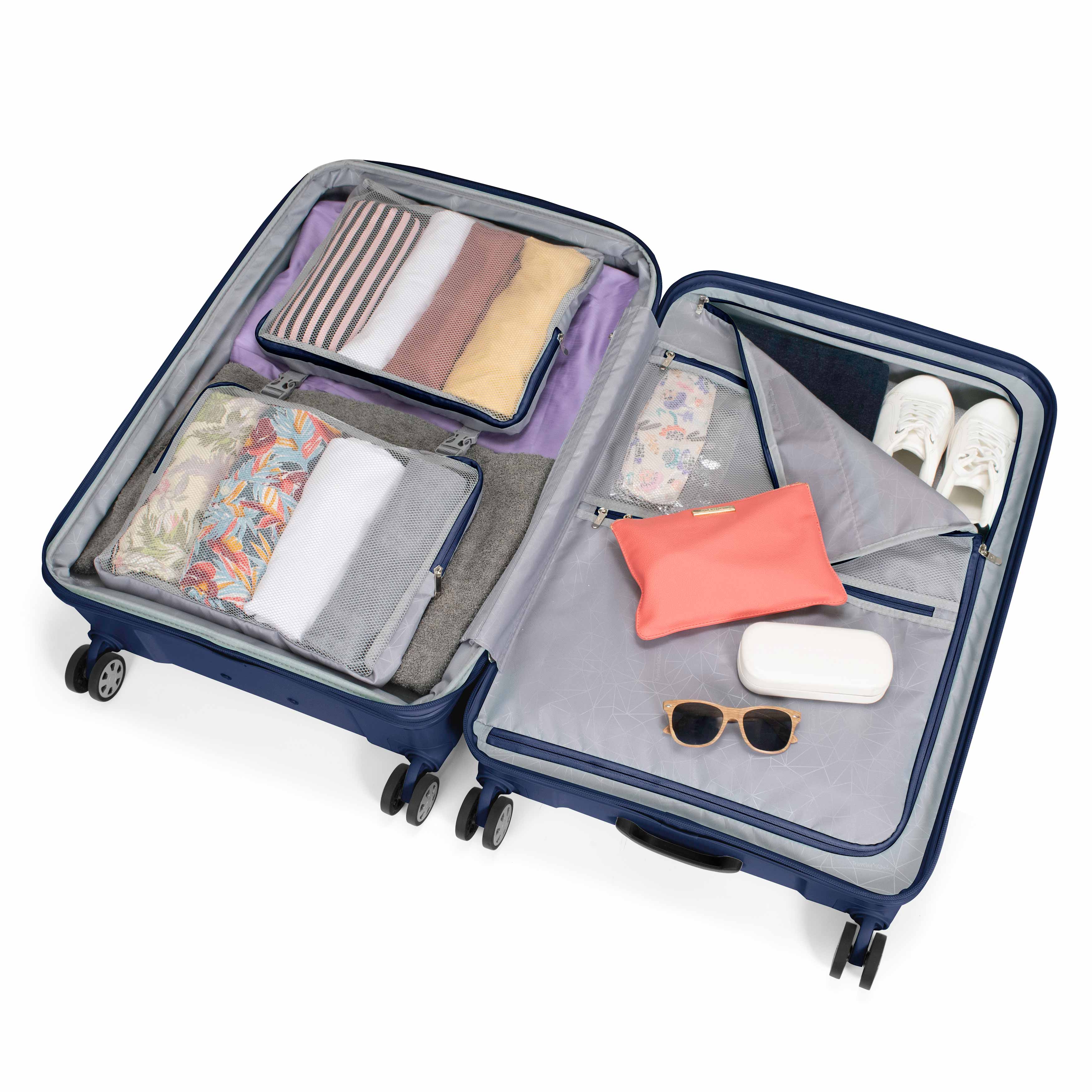 Pagosa 3 Piece Luggage Set - Lightweight Spinner Suitcase with TSA Lock - Perfect for Travel, Business Trips & Vacations