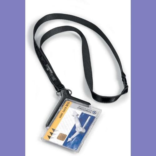 Premium Durable Badge Holder with Adjustable Lanyard - 10 Pack Charcoal Black (820758) - Ideal for Conferences, Events, Security ID & Workplace Identification