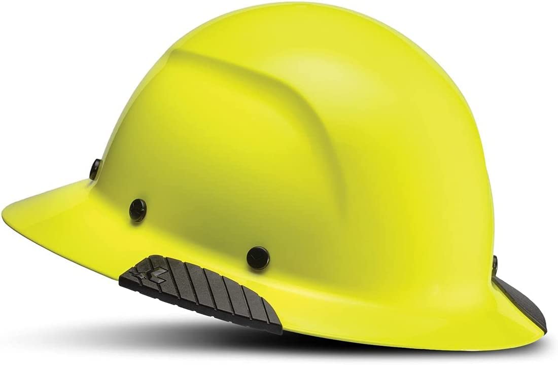 DAX Fiber Resin Full Brim Hard Hat (Yellow) - ANSI/ISEA Certified Safety Helmet for Construction, Industrial & Outdoor Work
