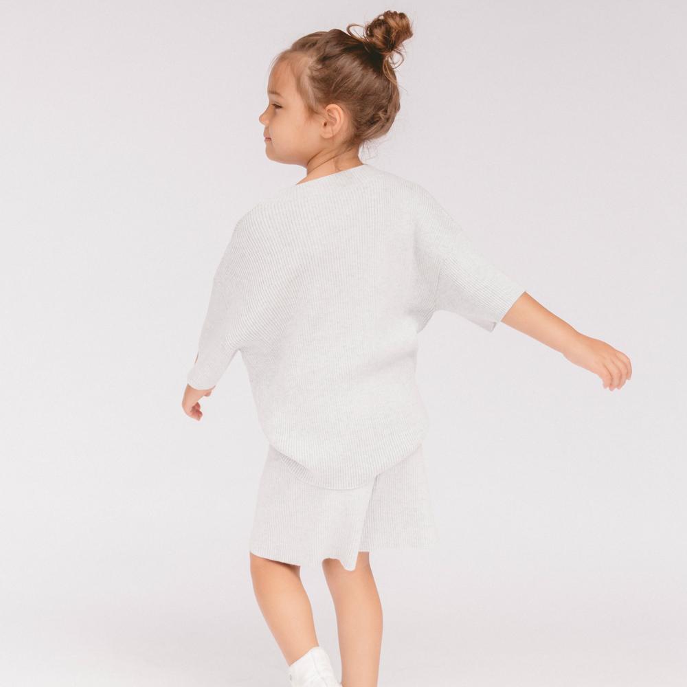 Kids Mini Summer Knit Set - Blue Marle Outfit for Toddlers | Perfect for Beach Vacation, Playdates & Summer Photoshoots