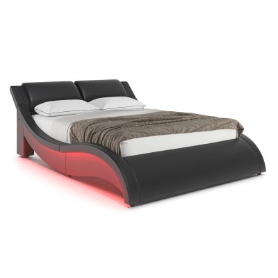 Illuminate Your Dreams with Lyon Wave LED Bed Frame