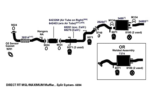 AP Exhaust Pipe 38514 - High-Performance Replacement for Cars & Trucks