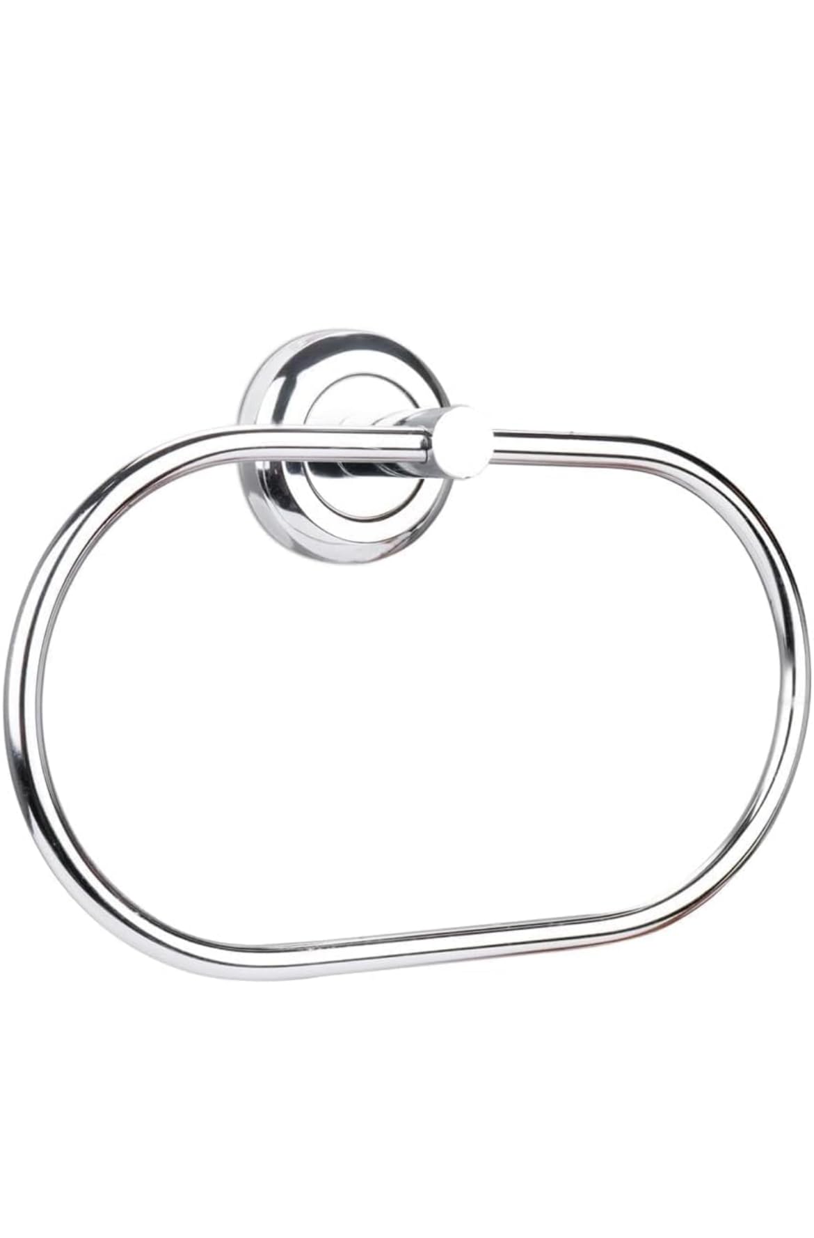 Stainless Steel Oval Towel Ring - Rustproof Bathroom Towel Holder & Hanger for Hand, Kitchen, or Bath Towels | Modern Bathroom Accessories & Cabinet Organizer | Perfect for Home, Hotel, or Spa Use