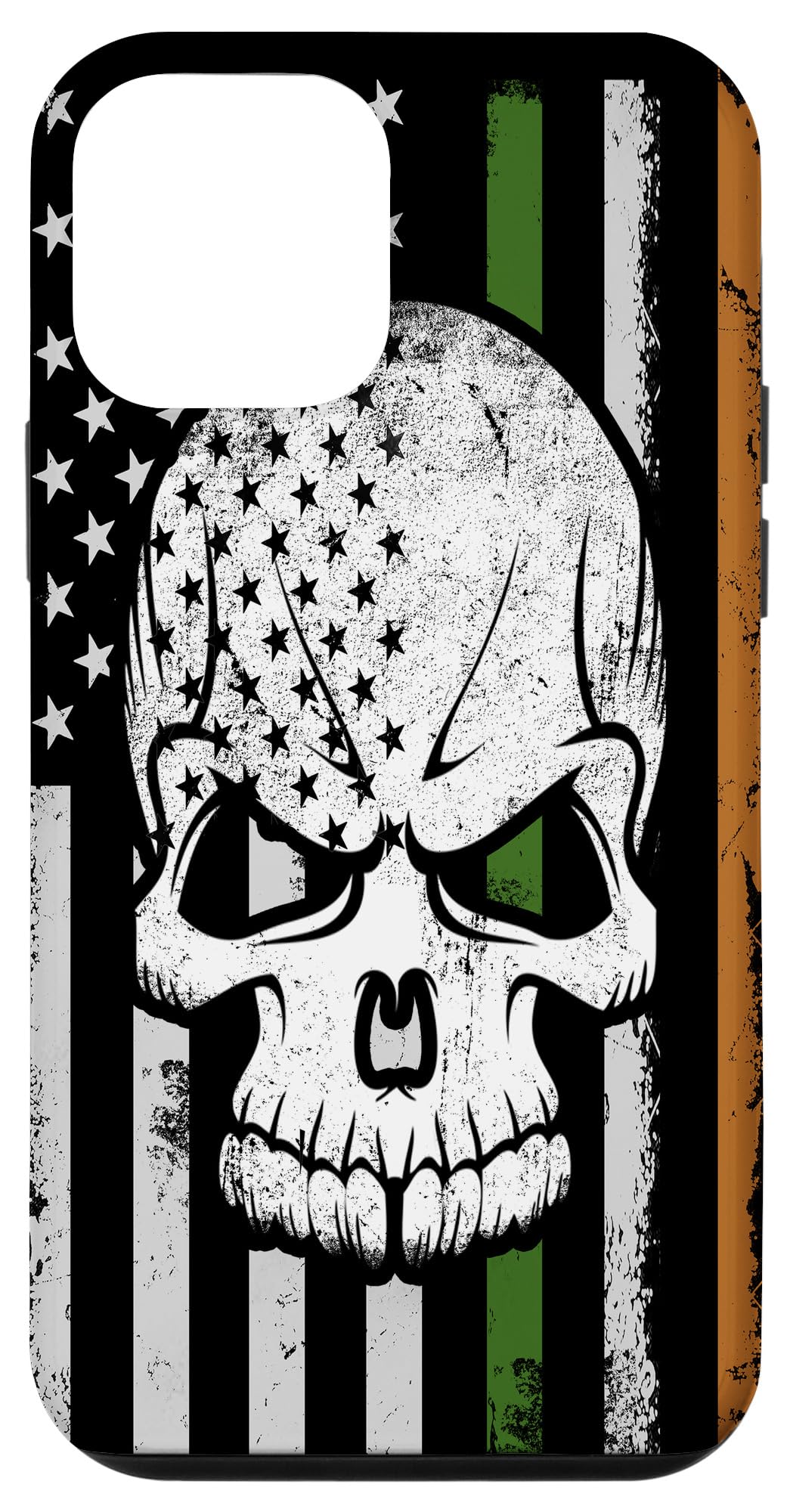iPhone 12 Mini Case - Irish American Skull with US Flag Design | Perfect for St. Patrick's Day, Irish Heritage Events & Patriotic Celebrations
