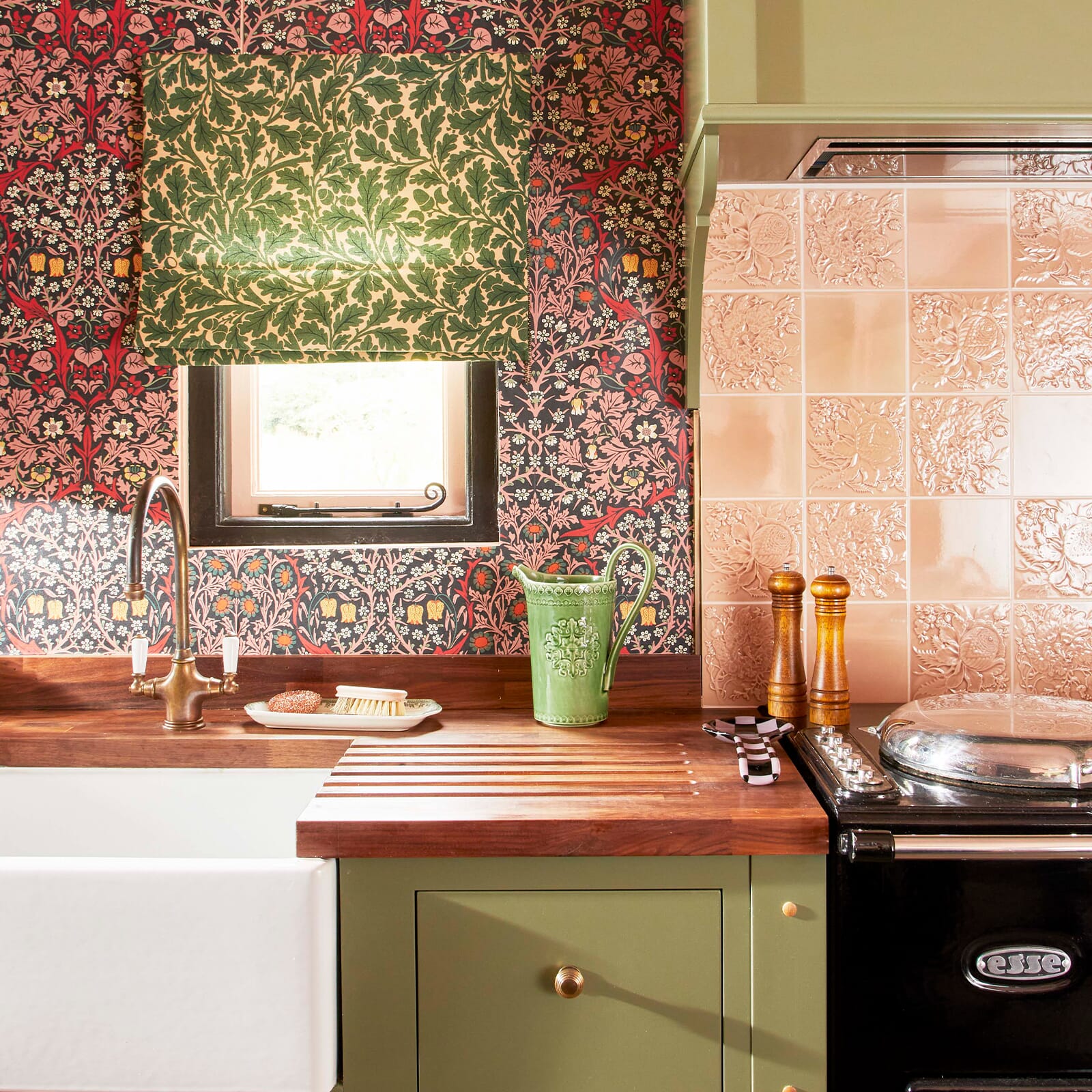 BLACKTHORN Premium Tourmaline Wallpaper - Elegant Home Decor for Living Room & Bedroom