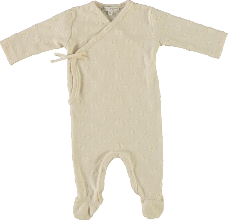Organic Baby Fleury Wrap Stretchie - Soft & Breathable Newborn to 6 Months | Perfect for Swaddling, Sleeping & Skin-to-Skin Bonding