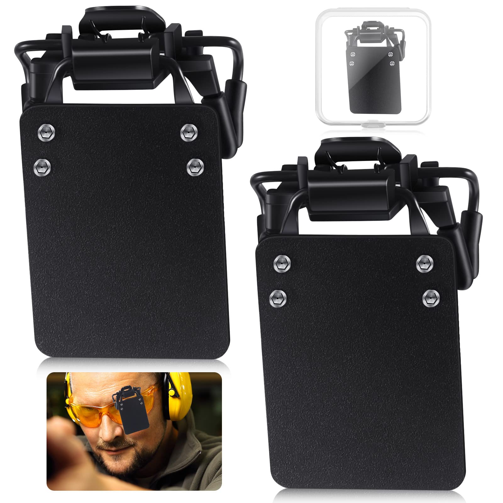 Hungdao 2 Pack Universal Shooting Glasses Patch - Anti-Glare Eye Protection for Precision Aiming | Perfect for Rifle, Pistol & Archery Training at Range or Hunting