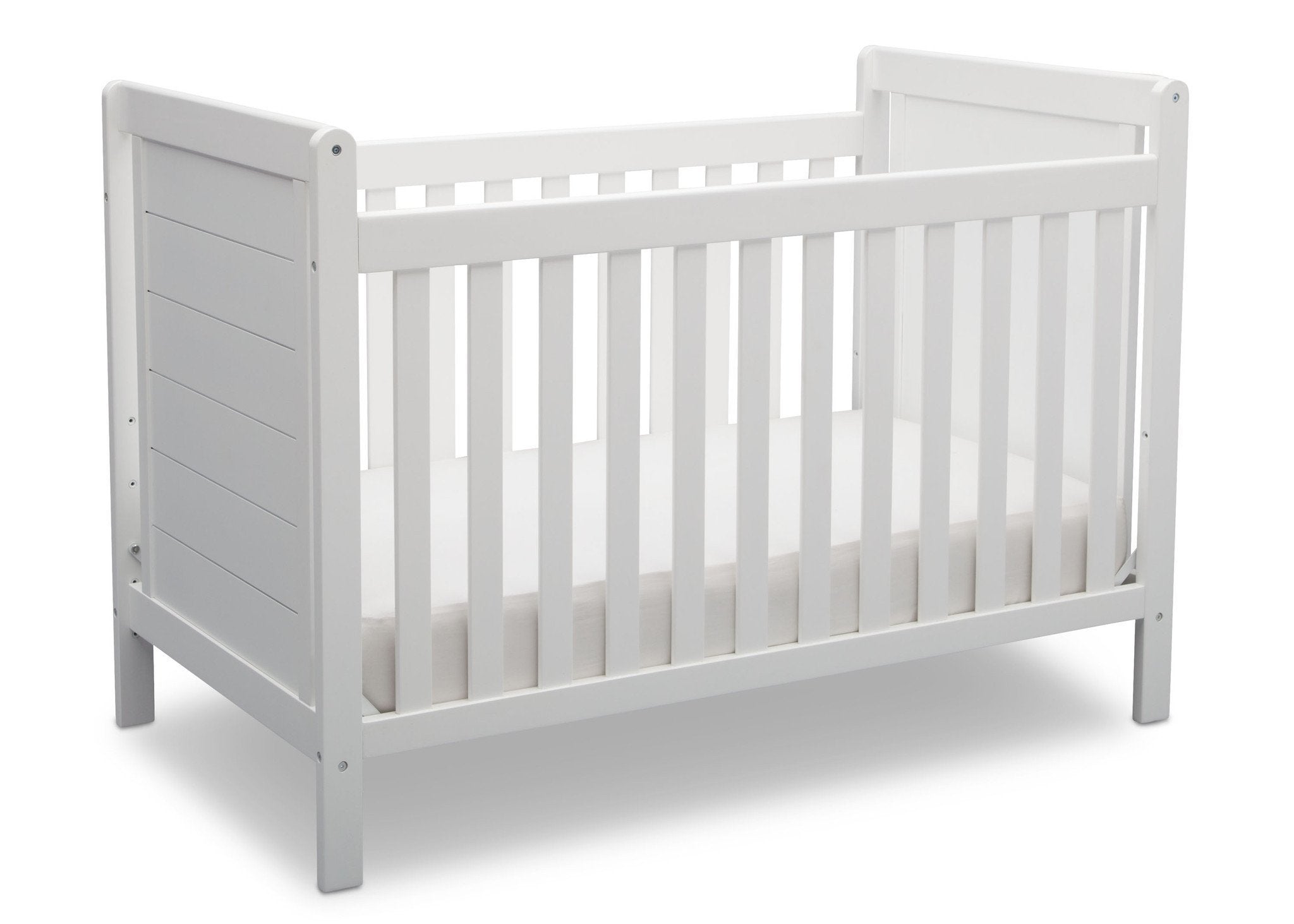 Sunnyvale 4-in-1 Convertible Baby Crib to Toddler Bed - White Nursery Furniture for Newborns & Kids - Perfect for Nursery, Bedroom & Daycare