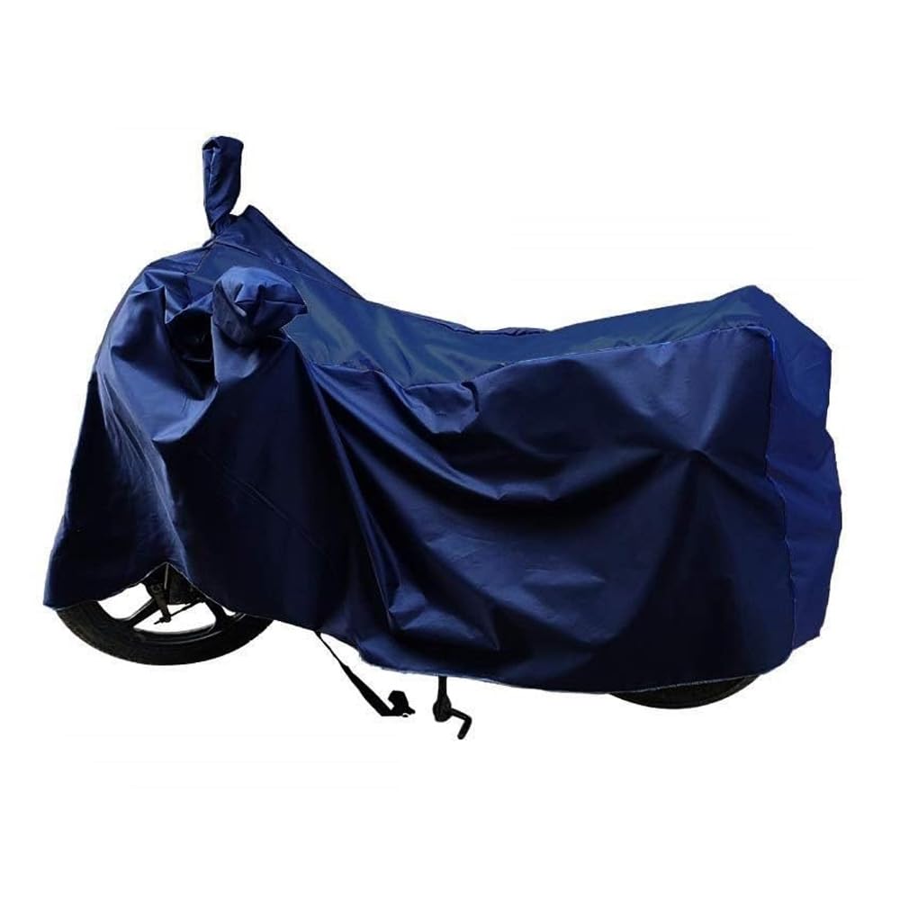 Waterproof Bike Cover for Hero Pleasure Plus BS6 - Heavy Duty Motorcycle Body Cover with UV Protection, All Weather Resistant - Perfect for Outdoor Parking, Travel & Monsoon Storage (Navy Blue)