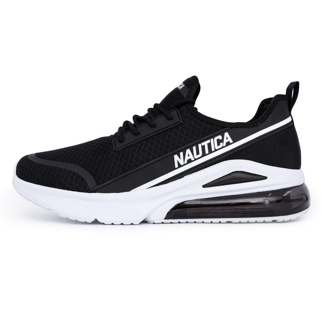 Nautica Men's Air Cushion Running Sneakers - Lightweight Comfortable Athletic Shoes for Walking, Jogging & Gym Workouts - Breathable Lace-Up Training Shoes for Men's Casual Wear & Fitness Activities