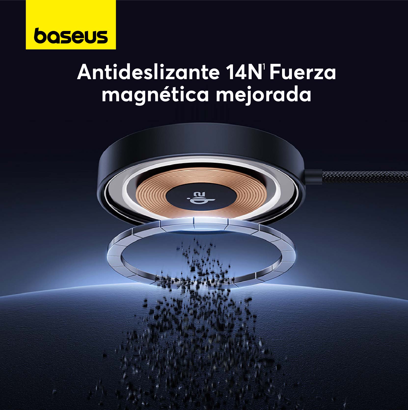 Baseus Mini4 Qi2 Wireless Charger 15W - Universal Fast Charging Pad for iPhone, Samsung, Google Pixel - Perfect for Home, Office & Travel