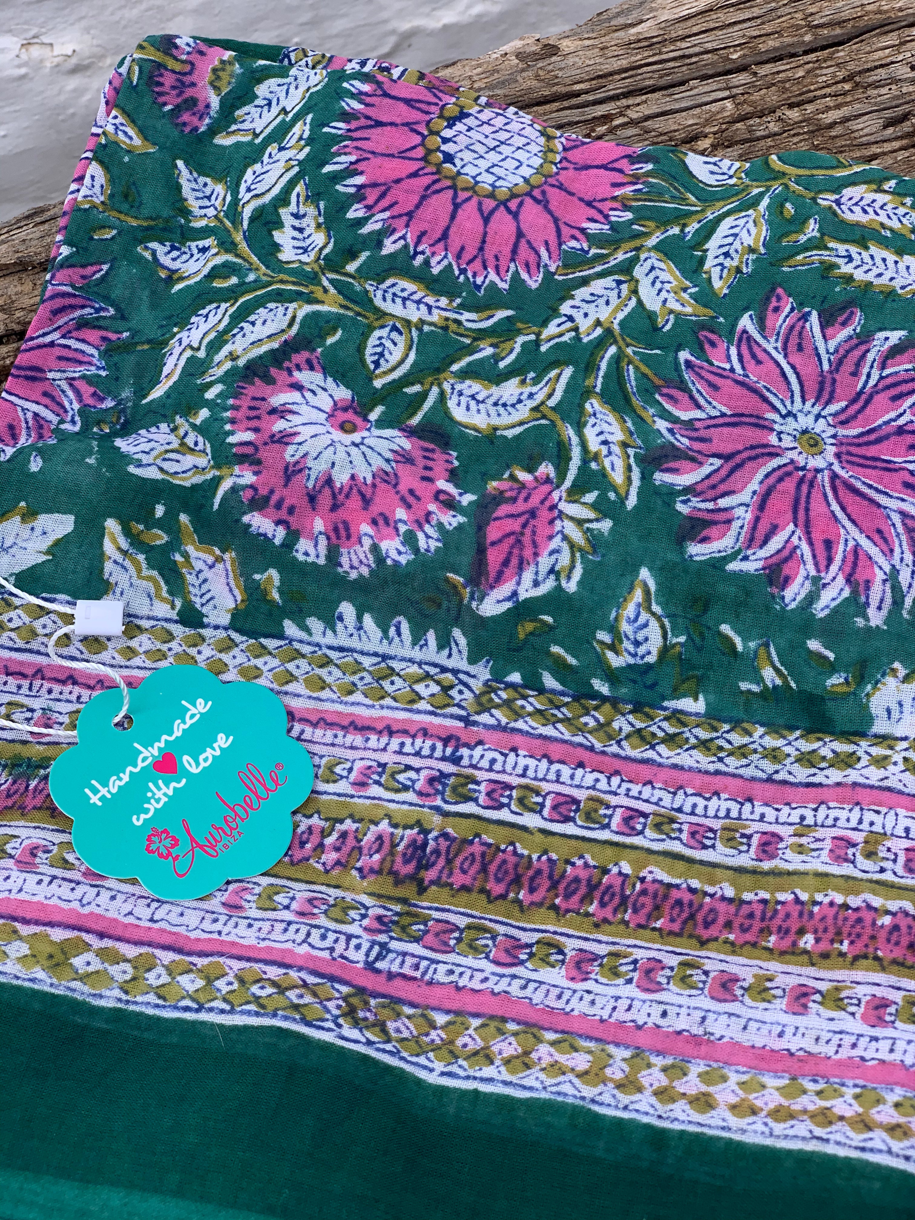 Hand Block Printed Cotton Sarongs & Pareos - New Collection for Beach, Travel, and Summer Fashion