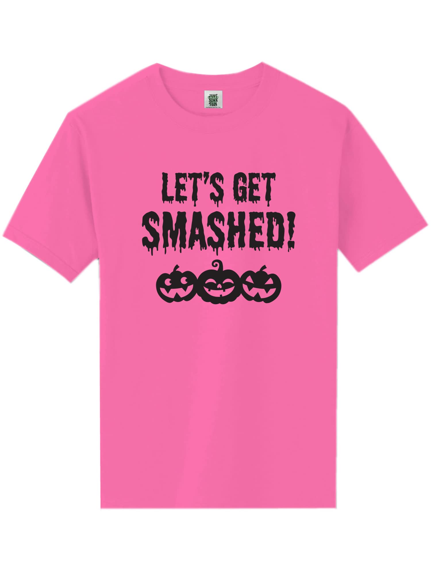 Zerogravitee Let's Get Smashed! Neon Graphic Short Sleeve T-Shirt for Women - Perfect for Parties, Concerts & Festivals