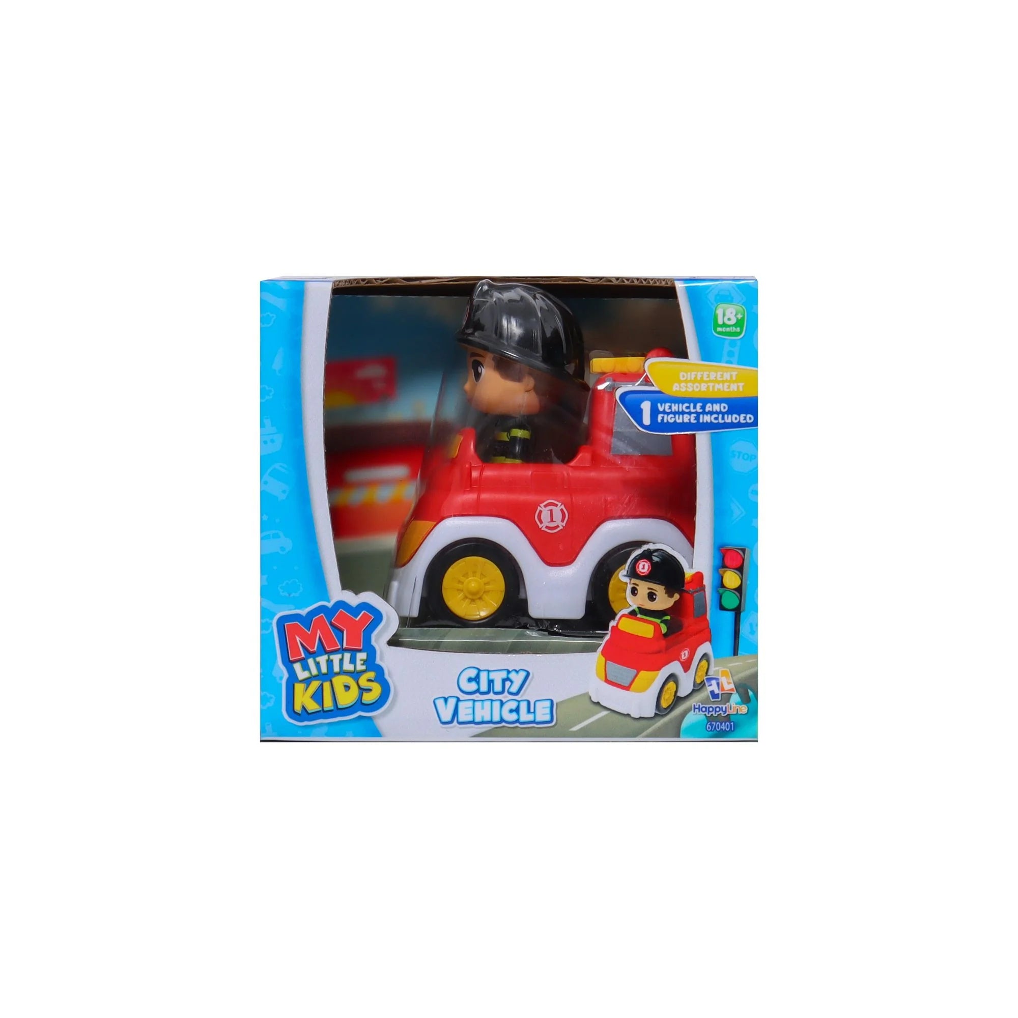 My Little Kids Small City Vehicle Assorted Styles - Toy Cars for Toddlers & Preschoolers - Perfect for Pretend Play, Birthday Gifts & Early Learning