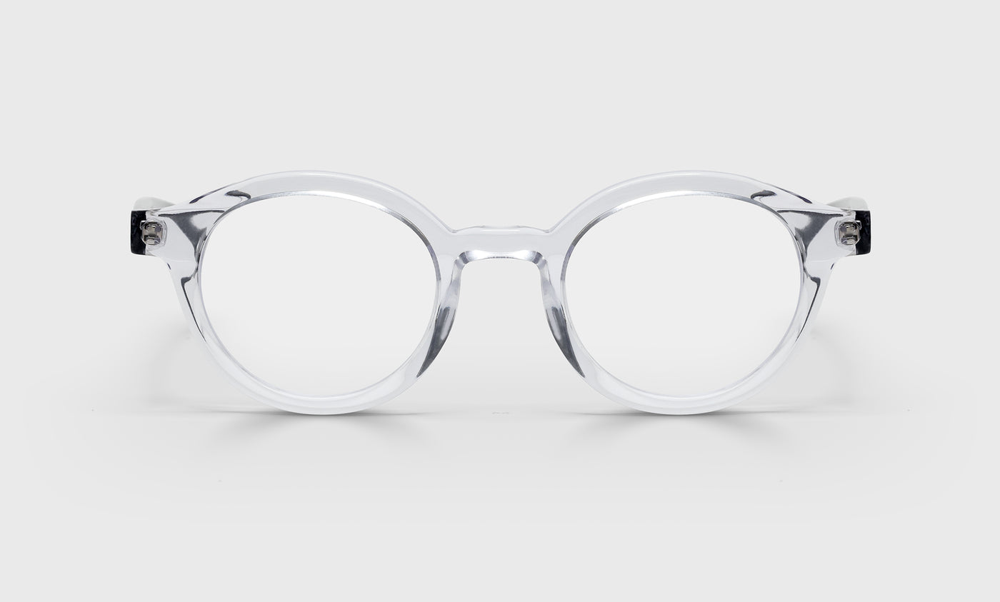 TV Party Average Color 51 Crystal Front with Black Temples - Stylish Reading Glasses for Women & Men - Perfect for Watching TV, Reading Books & Computer Work
