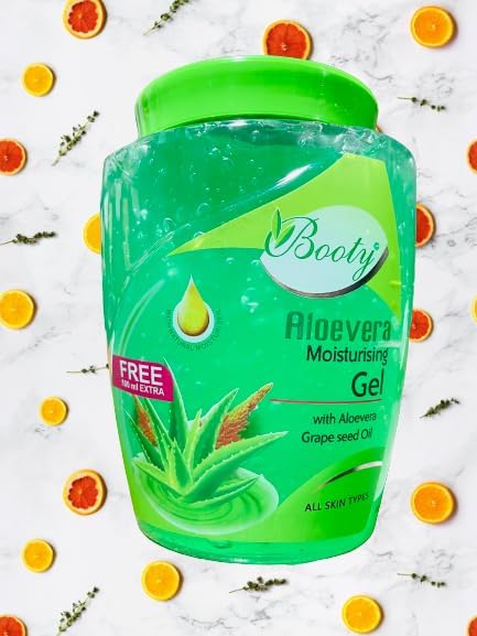 **Booty Aloe-Vera 100% Pure Natural Gel – Hydrating Face Moisturizer, Acne Scar Treatment, Hair Care & Dark Circle Relief (900 ml) – Perfect for Daily Skincare & Sunburn Soothing**