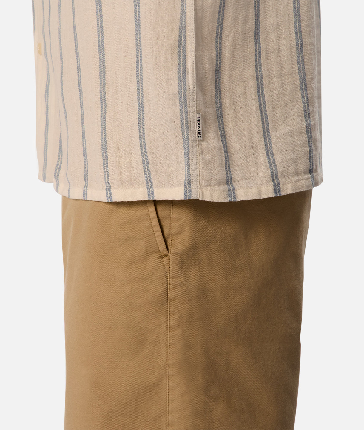 Guardia Linen Short Sleeve Shirt for Men - Vanilla Blue Casual Summer Shirt - Perfect for Beach, Vacation & Outdoor Activities