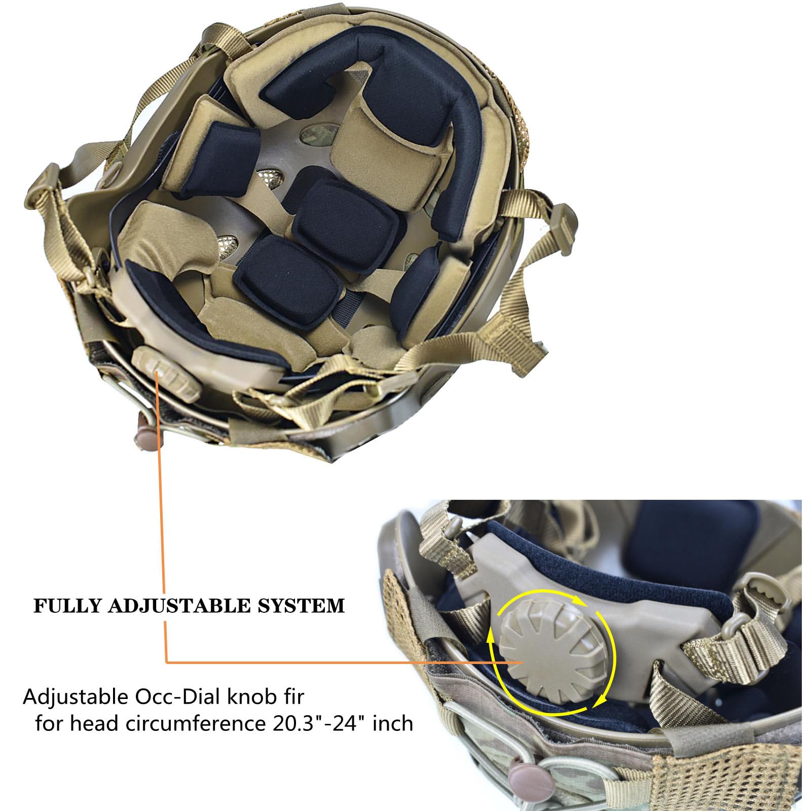 Tactical Airsoft Fast Helmet Set with Military Headset & Cover - Adjustable Memory Foam Padding for Adults & Teens | Perfect for Paintball, Airsoft & Outdoor Combat Training