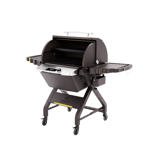 HALO Prime1100 Pellet Grill with Cart - Smoker BBQ Grill for Outdoor Cooking, Backyard Grilling & Tailgating - Model HS 1003 XNA