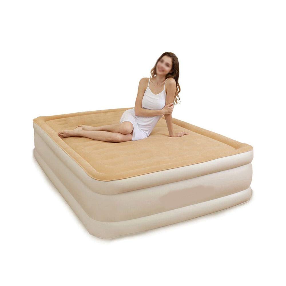BUYT Queen Air Mattress with Built-in Pump - Inflatable Mattress for Comfortable Sleep, Camping & Guest Beds - Portable Blow Up Air Bed for Home & Travel Use