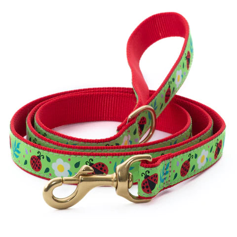 Premium Ladybug Print Dog Leash - Durable & Adjustable Pet Lead for Small to Medium Dogs - Perfect for Walks, Training & Outdoor Adventures