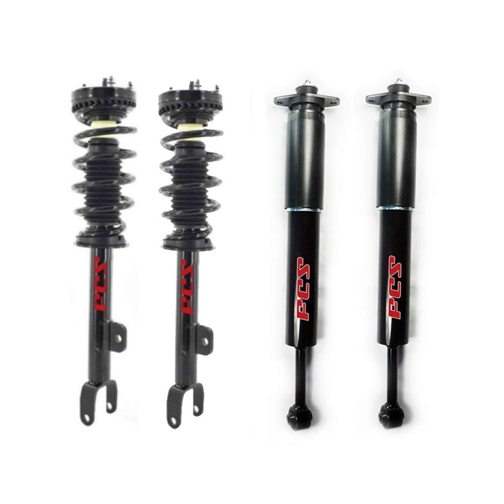 FCS Front Struts & Springs Rear Shocks Kit Compatible with Dodge Charger RWD Police Package - Premium Suspension Upgrade for Smooth Ride & Enhanced Handling