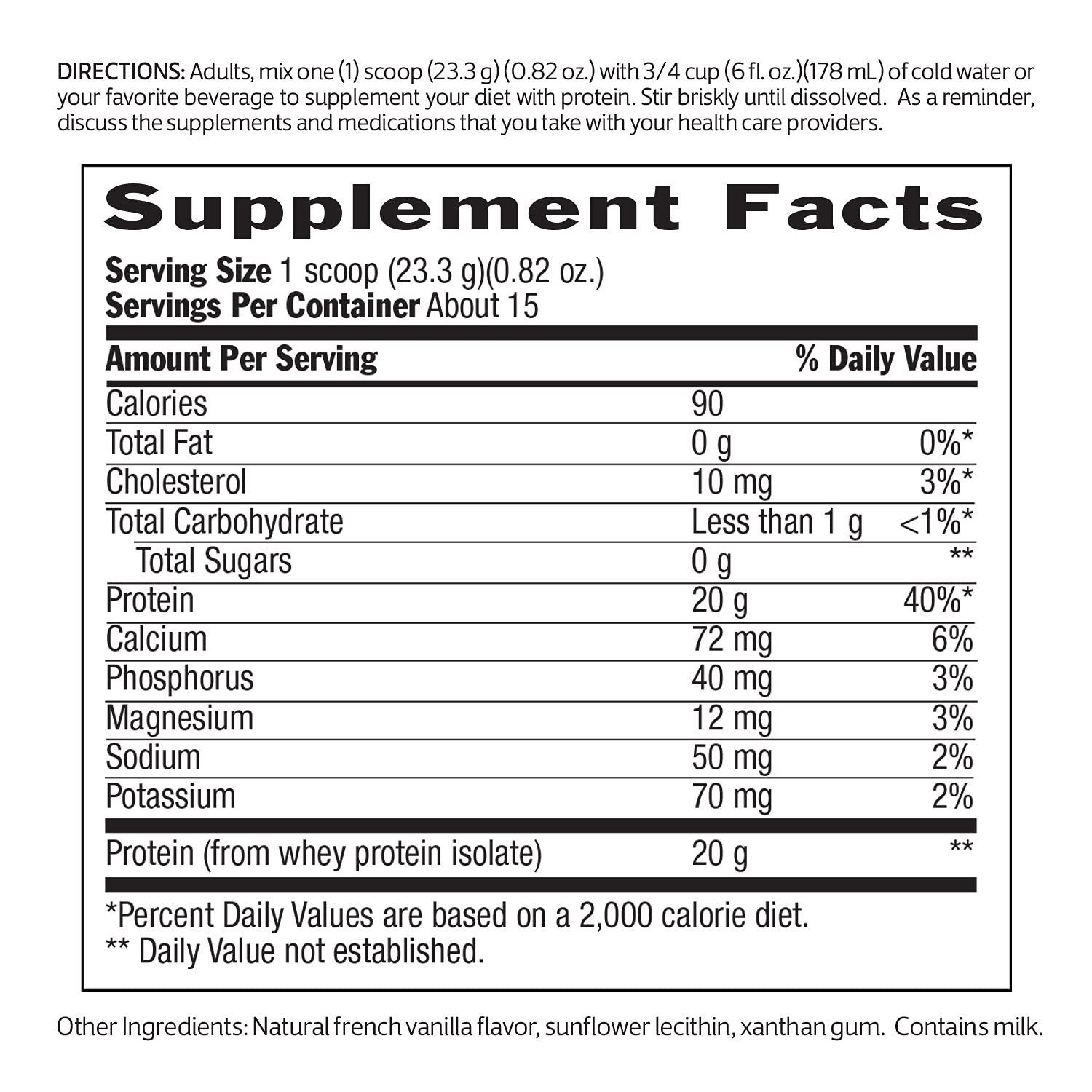 Biochem 100% Whey Isolate Protein Powder - Natural Flavor, 20g Vegetarian Protein (12.3oz) - Pre-Workout Supplement for Muscle Recovery & Immune Support - Keto Friendly, Easy to Digest & Mix - Perfect for Post-Workout Shakes, Smoothies & Healthy Meal Replacement