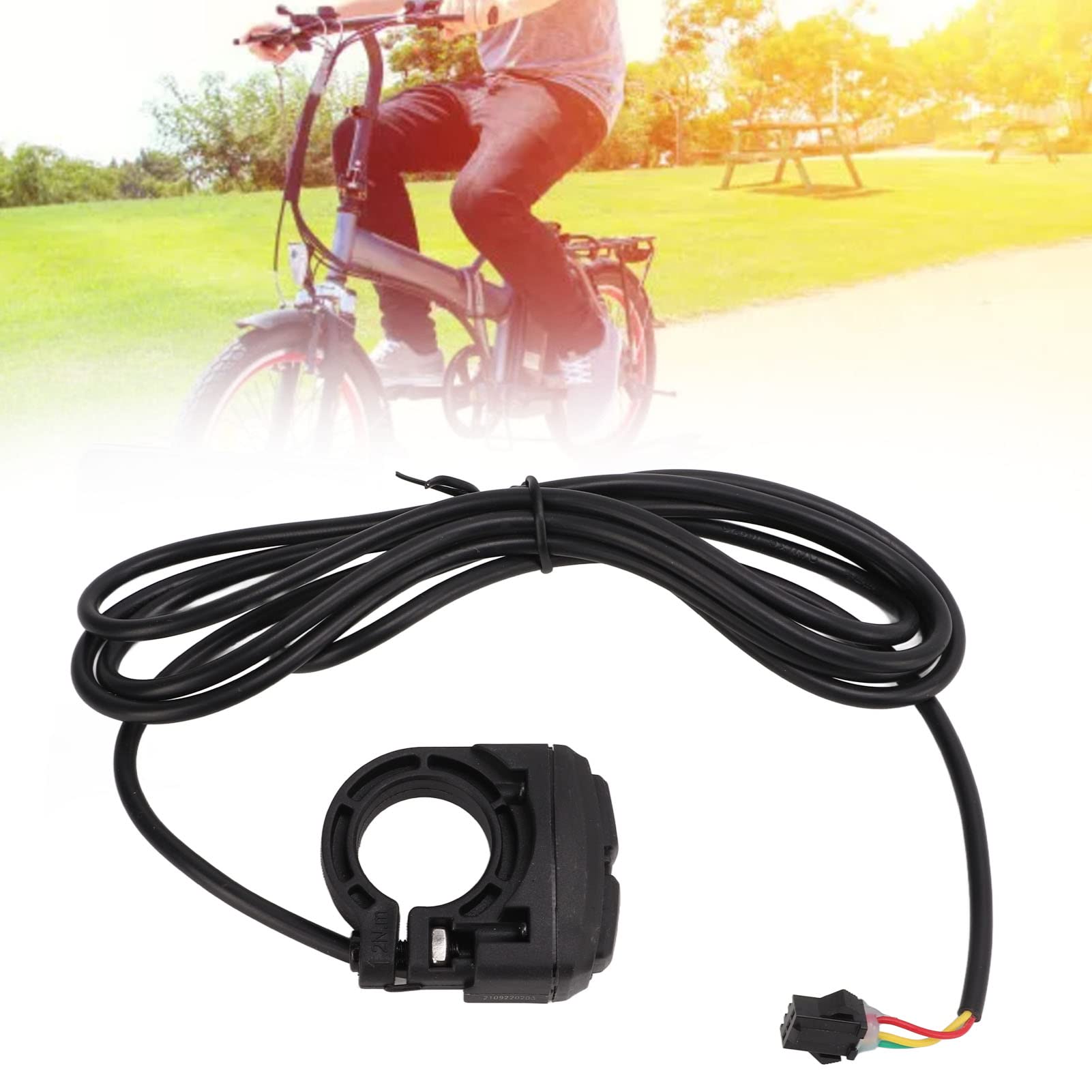 2-in-1 Electric Lamp Horn Switch with Light Adapter Cable for Motorcycle Scooter - Durable Control Switch for Headlight & Horn - Perfect for Night Riding and Urban Commuting