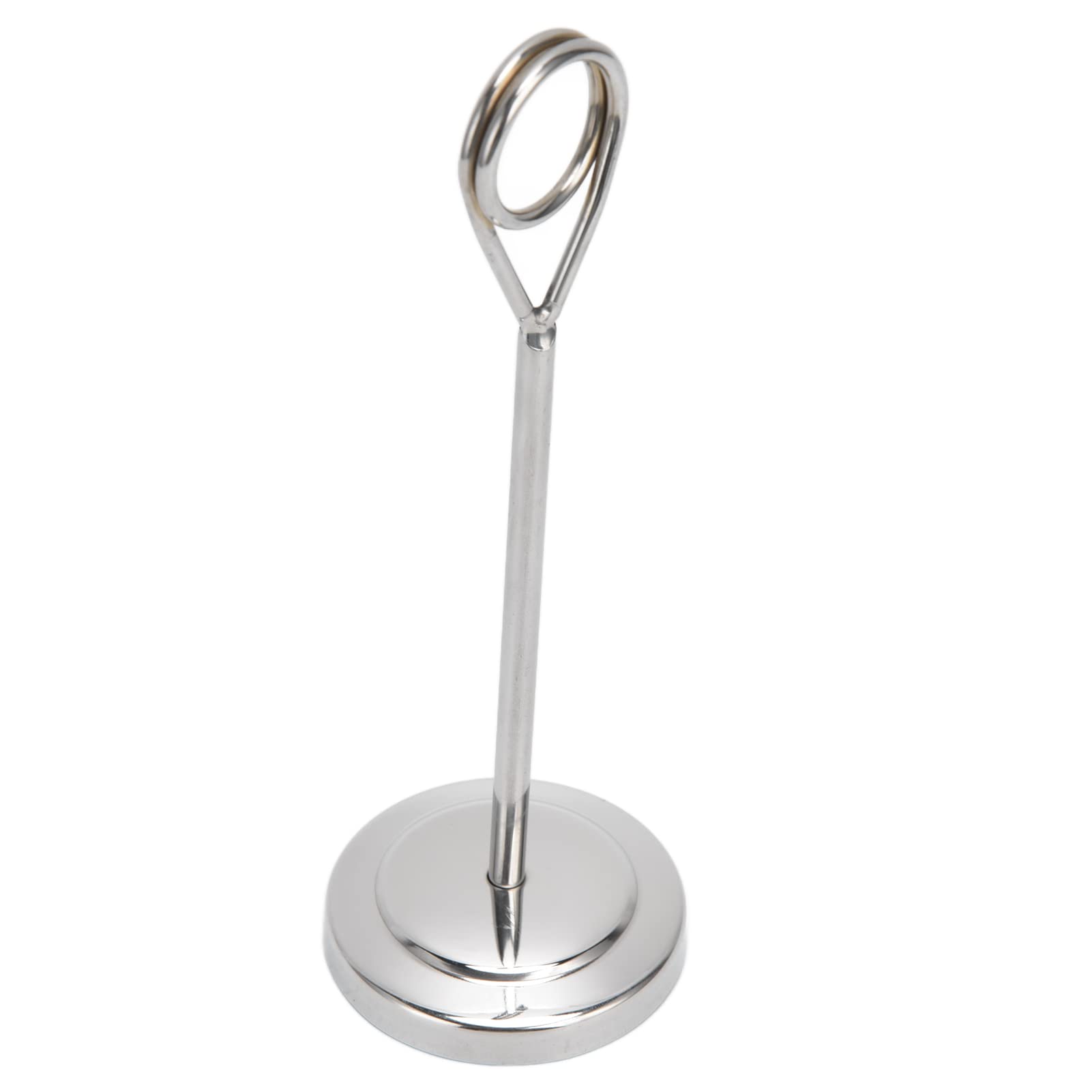 Stainless Steel Table Number Holder - Round Place Card Stand for Name Cards, Photos & Menus | Perfect for Weddings, Restaurants, Hotels & Home Decor