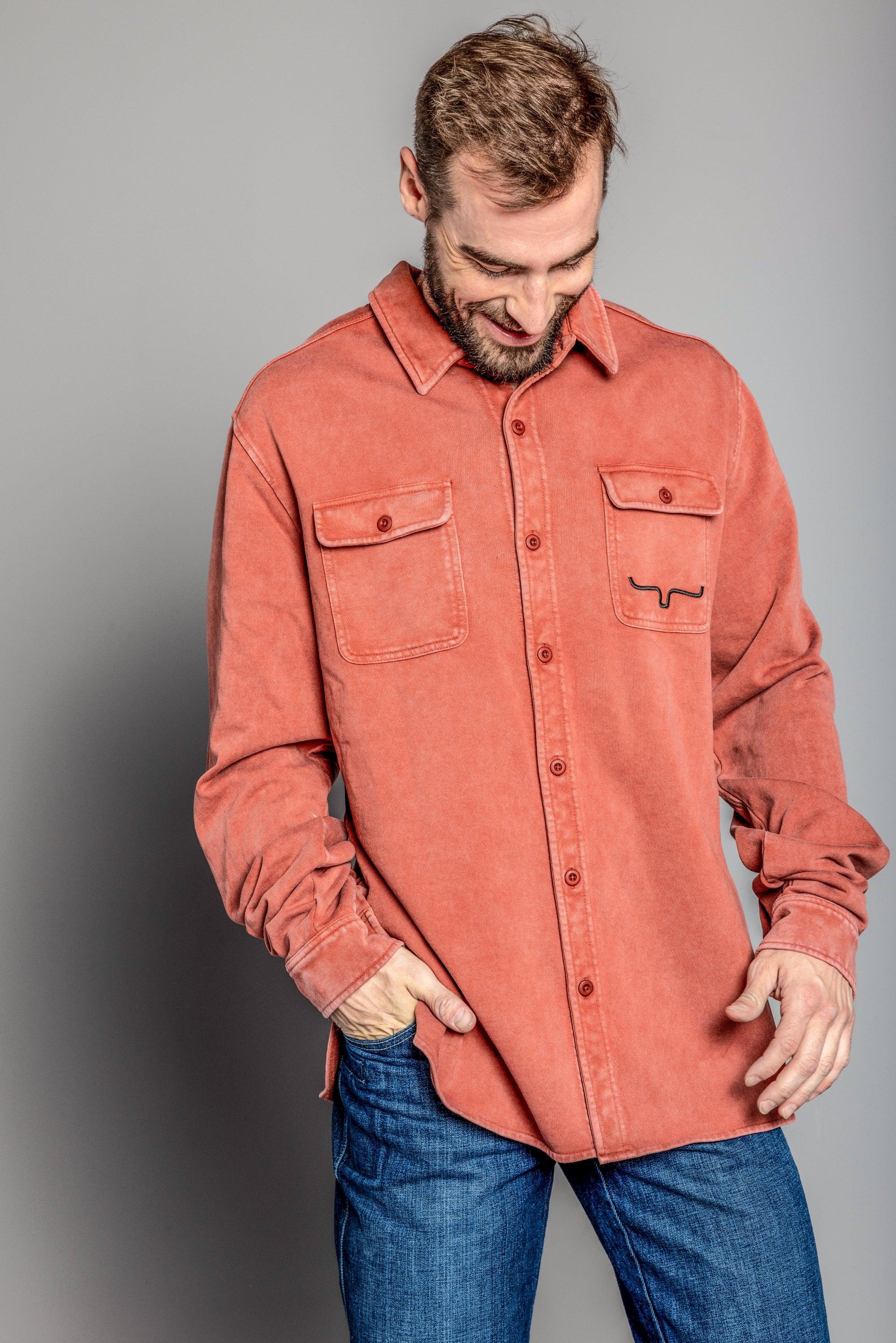 Men's Work Shirt Jacket - Durable Cotton Shirt Jacket for Outdoor Work & Casual Wear | Perfect for Construction, Farming & Everyday Use