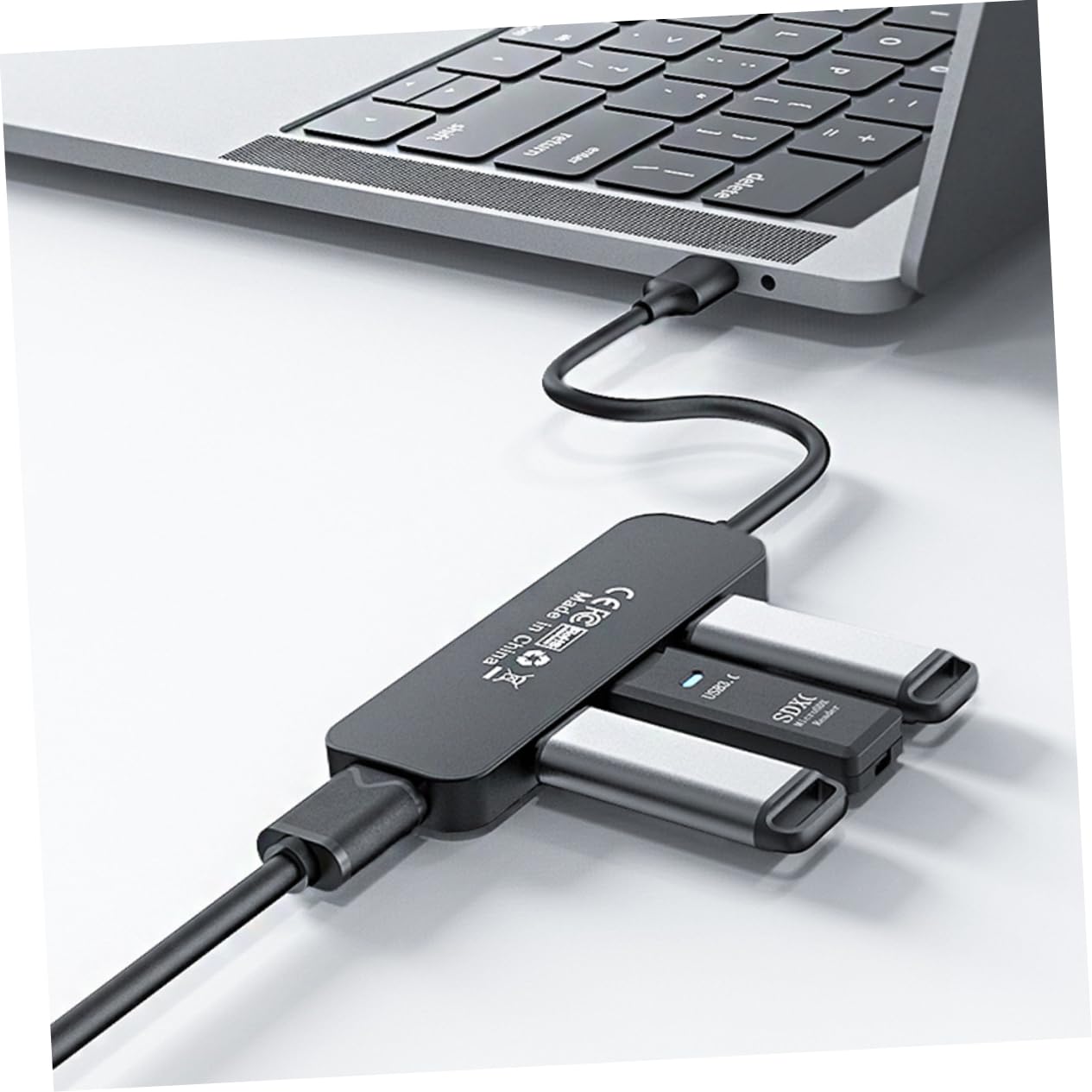 Gadpiparty 4-Port Ultra-Slim USB 2.0 Hub - Portable USB Splitter Adapter for Laptop, PC, Mac - Data Transfer & Charging Station - Perfect for Home Office, Travel, and Multi-Device Connectivity