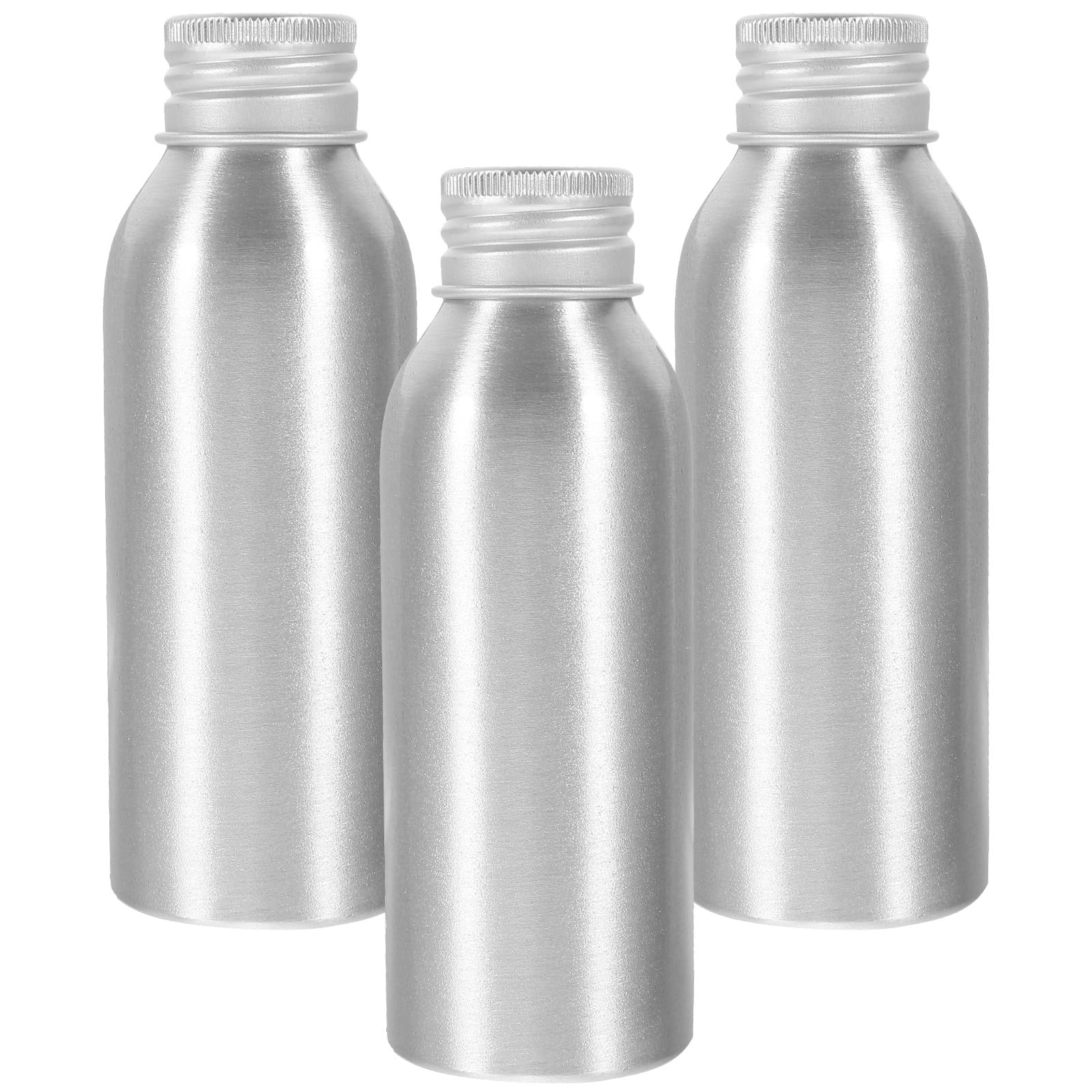Premium Aluminum Travel Bottle Set - Leak-Proof Lotion, Shampoo & Essential Oil Containers with Secure Screw Lids | Perfect for Toiletries, Camping, Gym & Air Travel Accessories