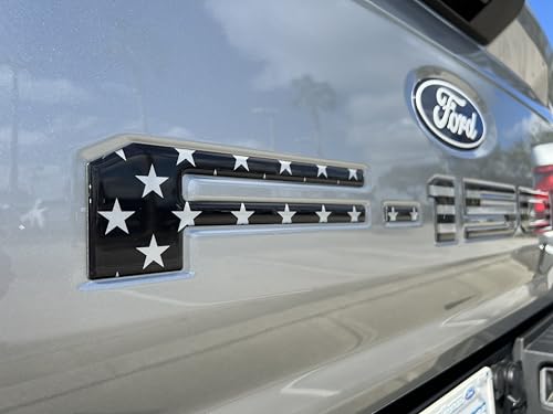 Black/Silver American Flag
