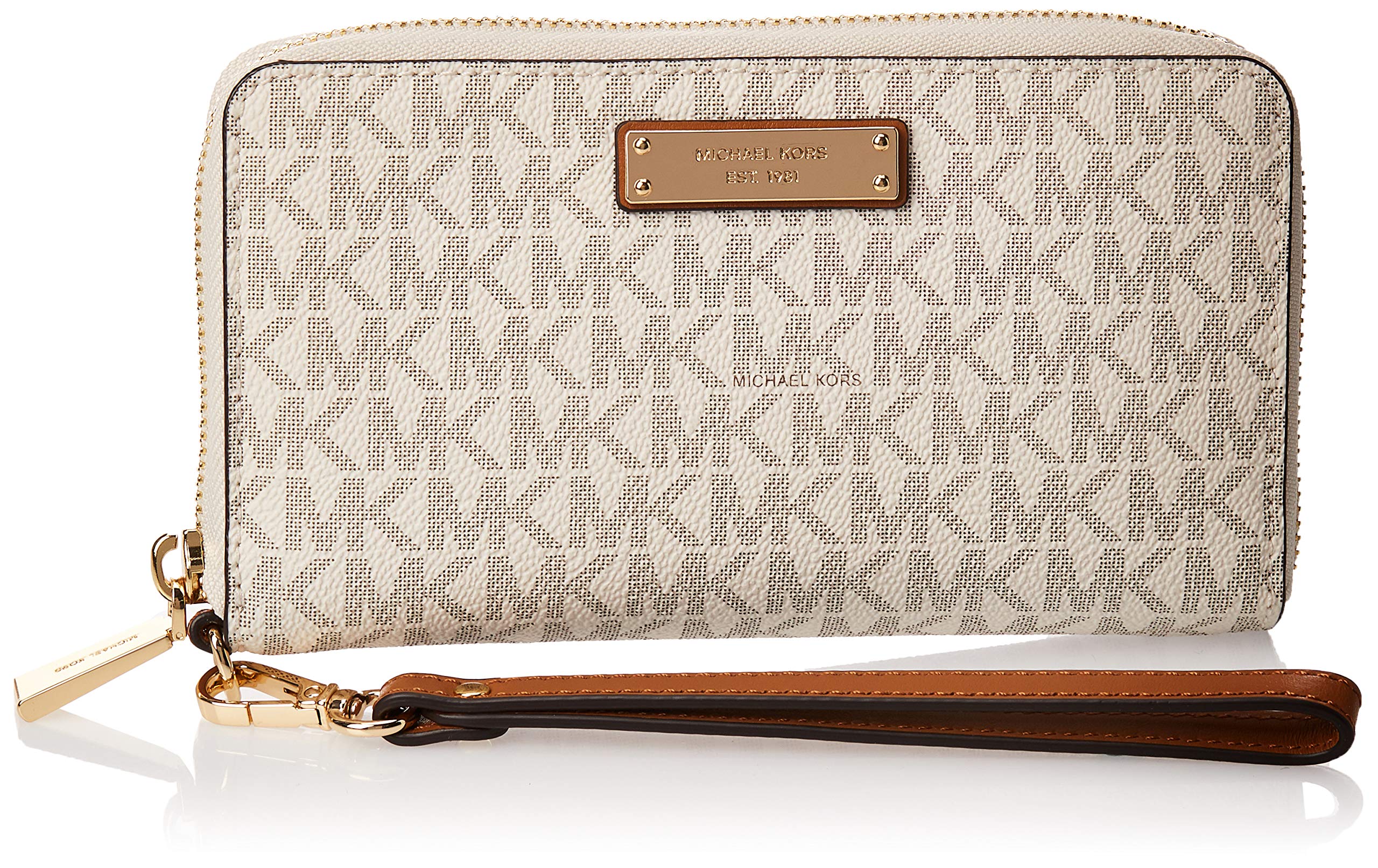 MICHAEL Michael Kors Large Wristlet Wallet - Multi-Function Phone Case for iPhone & Android - Perfect for Travel, Shopping & Everyday Use