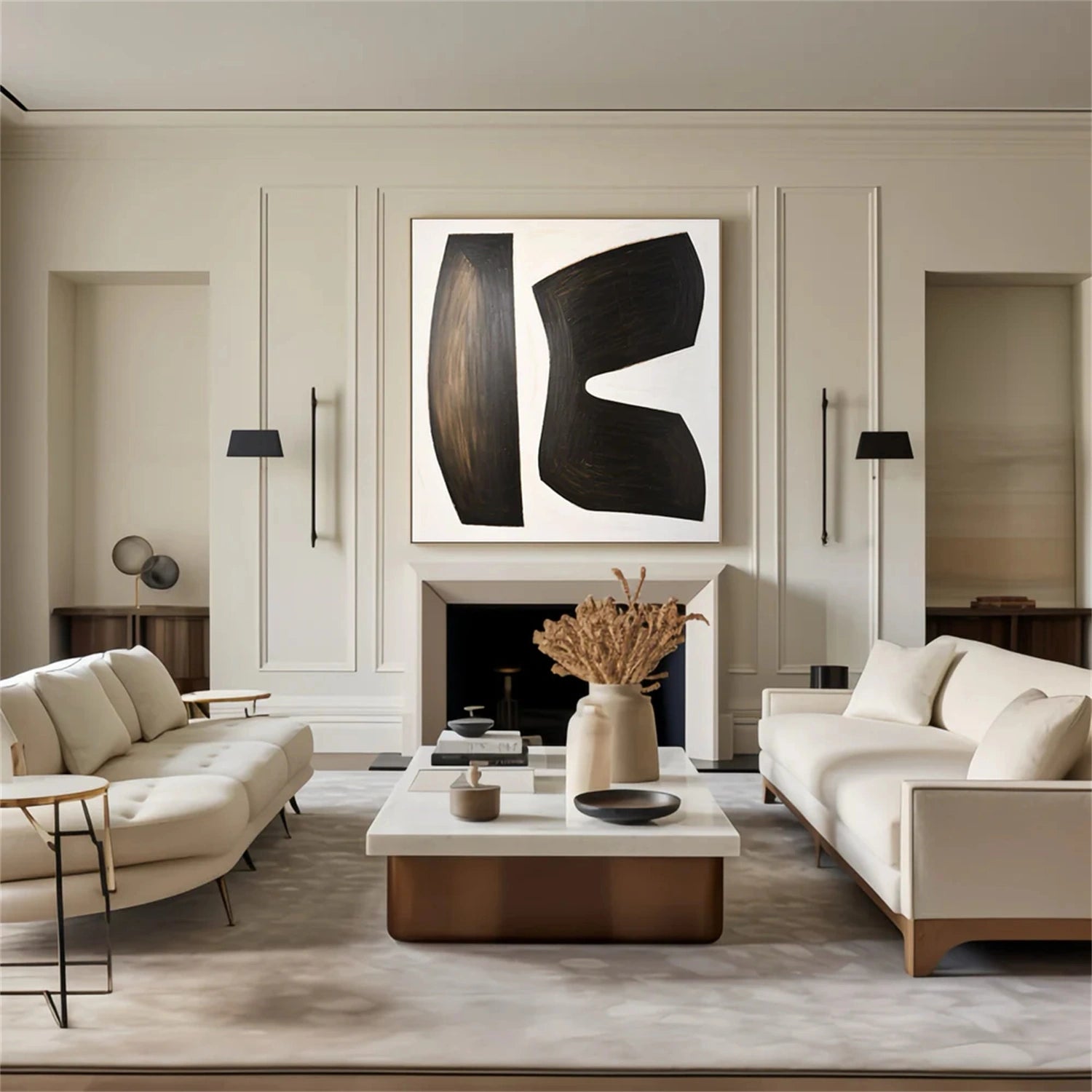 Abstract Tranquility Wall Art Canvas Print - Modern Home Decor for Living Room, Bedroom & Office - #WS223
