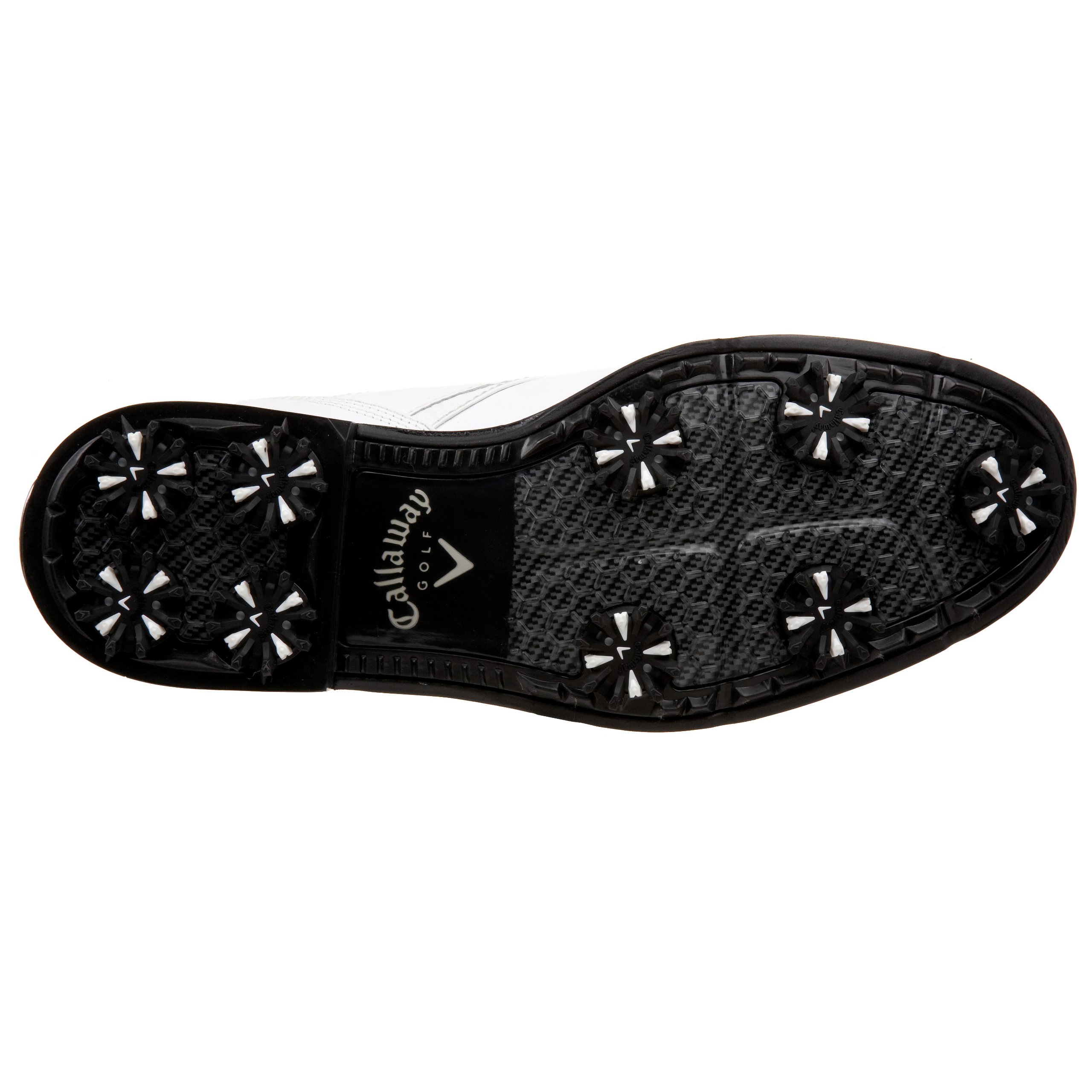 Callaway Men's Ft Chev Saddle Golf Shoes - Comfortable Spiked Golf Shoes for Men - Perfect for Walking Courses & Driving Range Practice