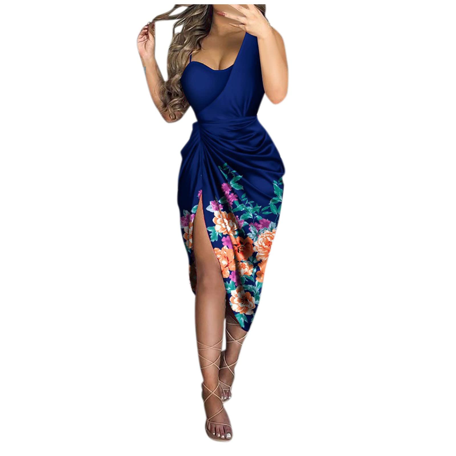 Women's Hawaiian 3-Piece Outfit Set - Floral Print Blouse, Casual Mini Shorts & Tank Top | Tropical Summer Beachwear for Vacation, Pool Party & Island Getaway