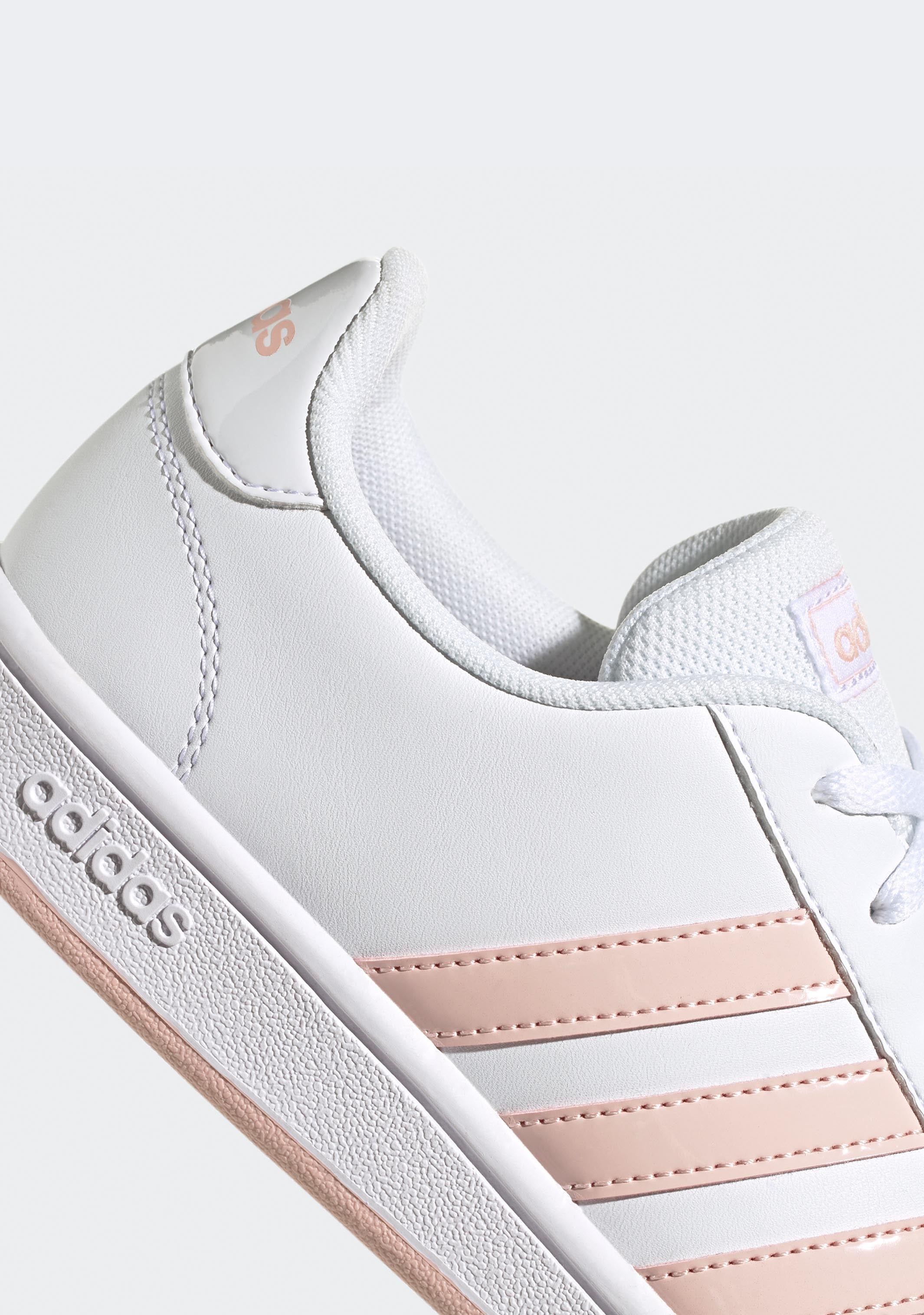 Adidas Women’s Grand Court Base Sneakers - White & Black Classic Tennis Shoes for Women | Comfortable Athletic Shoes for Running, Walking & Casual Wear