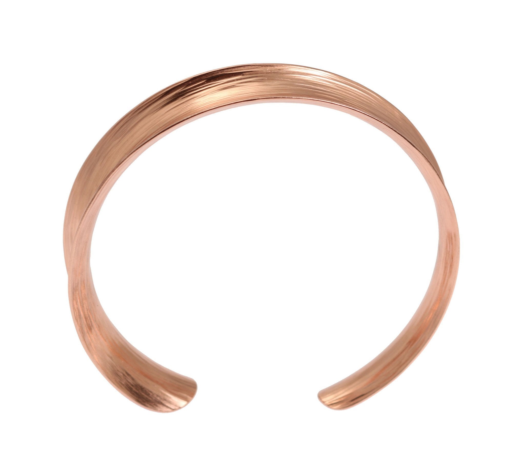 Anticlastic Bark Copper Bangle Bracelet - Handmade Hammered Jewelry for Women - Boho Chic Accessories for Everyday Wear & Special Occasions