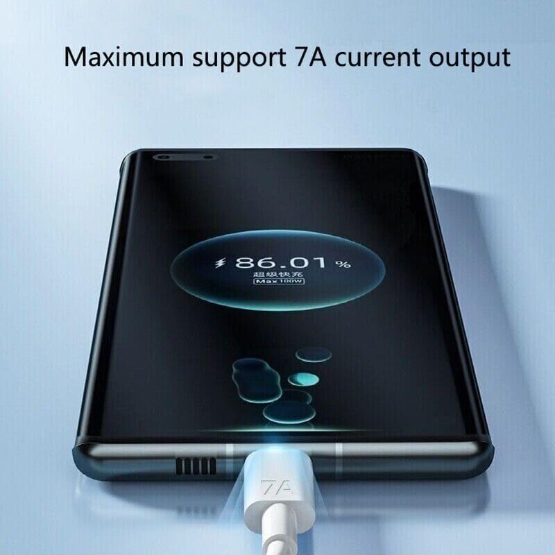 100W Super-Fast USB C Charger with 7A Charge Cable - PD 3.0 Quick Charger for Samsung Galaxy, iPhone 15, MacBook, iPad Pro & All Type-C Devices | Perfect for Travel, Office & Home Fast Charging