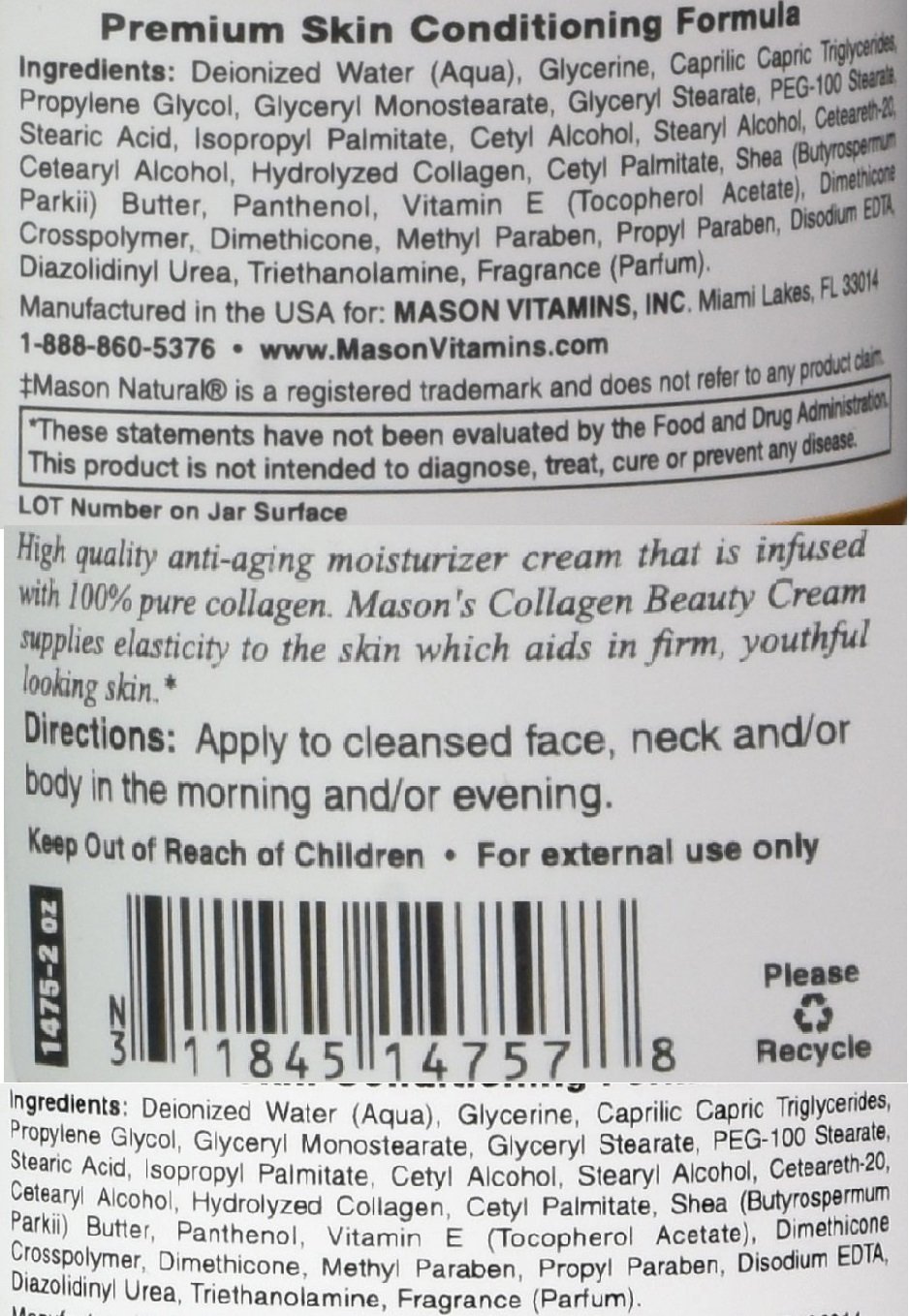 **Pure Collagen Beauty Cream - 100% Natural Anti-Aging Face Moisturizer for Tight & Firm Skin - 2 oz Jar (Pack of 24) - Perfect for Daily Skincare Routine & Nighttime Hydration**