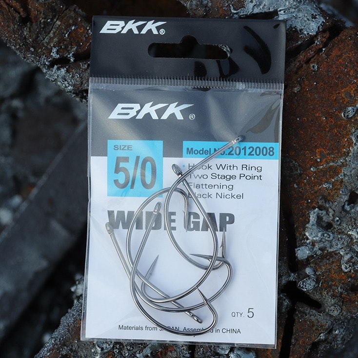 BKK Wide Gap R Bait Hook - Premium Fishing Hooks for Bass, Trout, and Saltwater Fishing - Perfect for Freshwater and Saltwater Angling