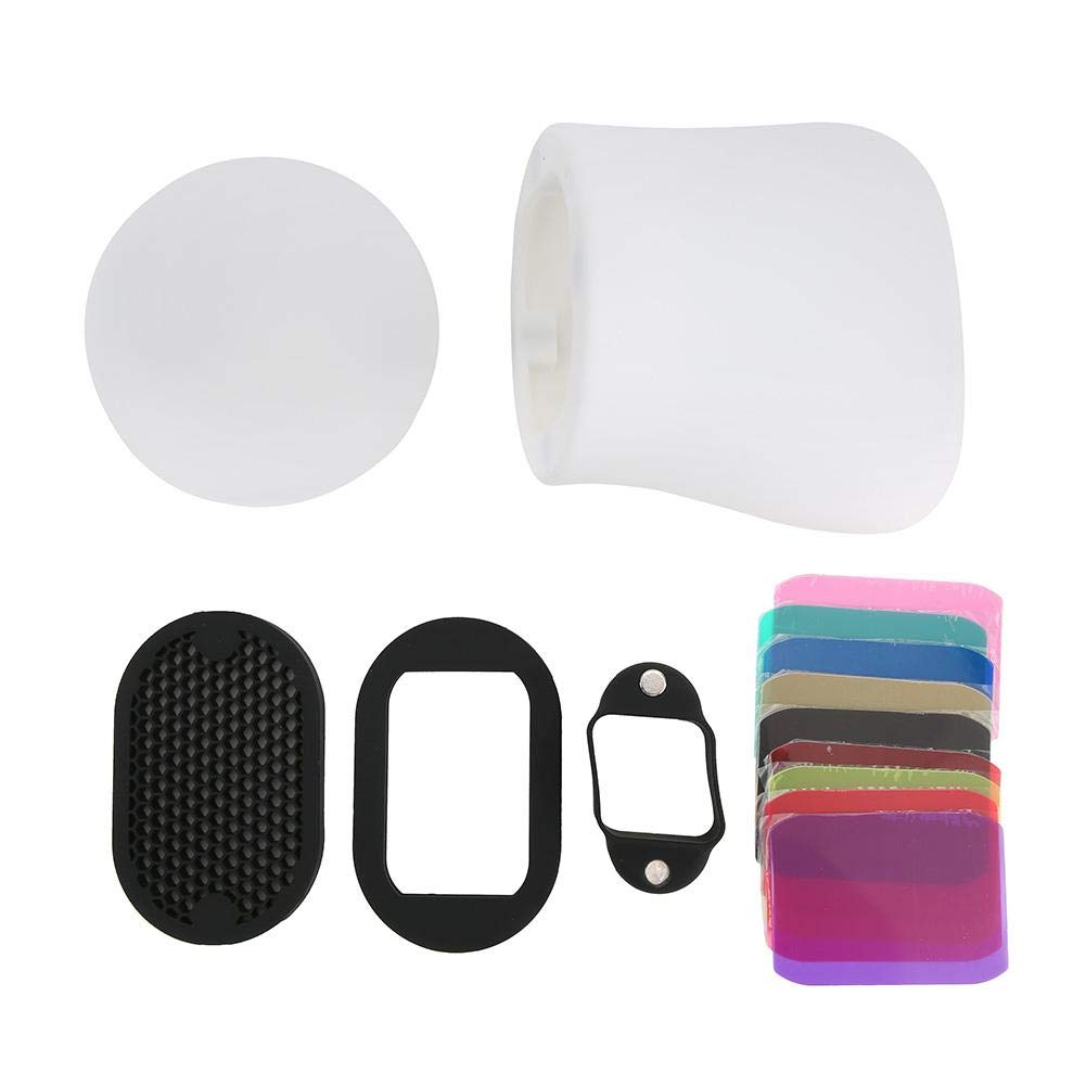 Professional Softbox & Honeycomb Grid Set for Camera Flash - Diffuser & Light Modifier for Studio Photography, Portraits, Product Shots & YouTube Videos
