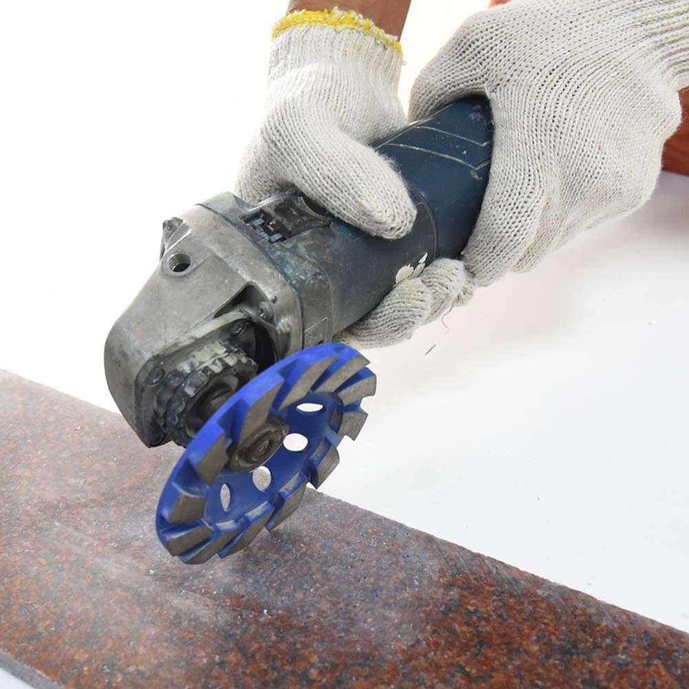 Diamond Grinding Cup Wheel for Concrete, Granite & Ceramics - Professional Bowl Shape Disc for High-Speed Electric Grinders (Color: A3) - Perfect for Stone Polishing, Tile Removal & Surface Preparation