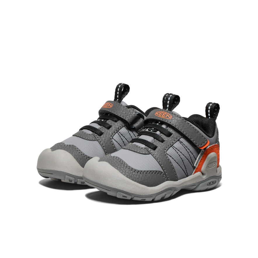 Toddlers' Knotch Peak Sneakers - Magnet & Safety Orange Color | Non-Slip Comfortable Walking Shoes for Kids Outdoor Play & Daily Wear