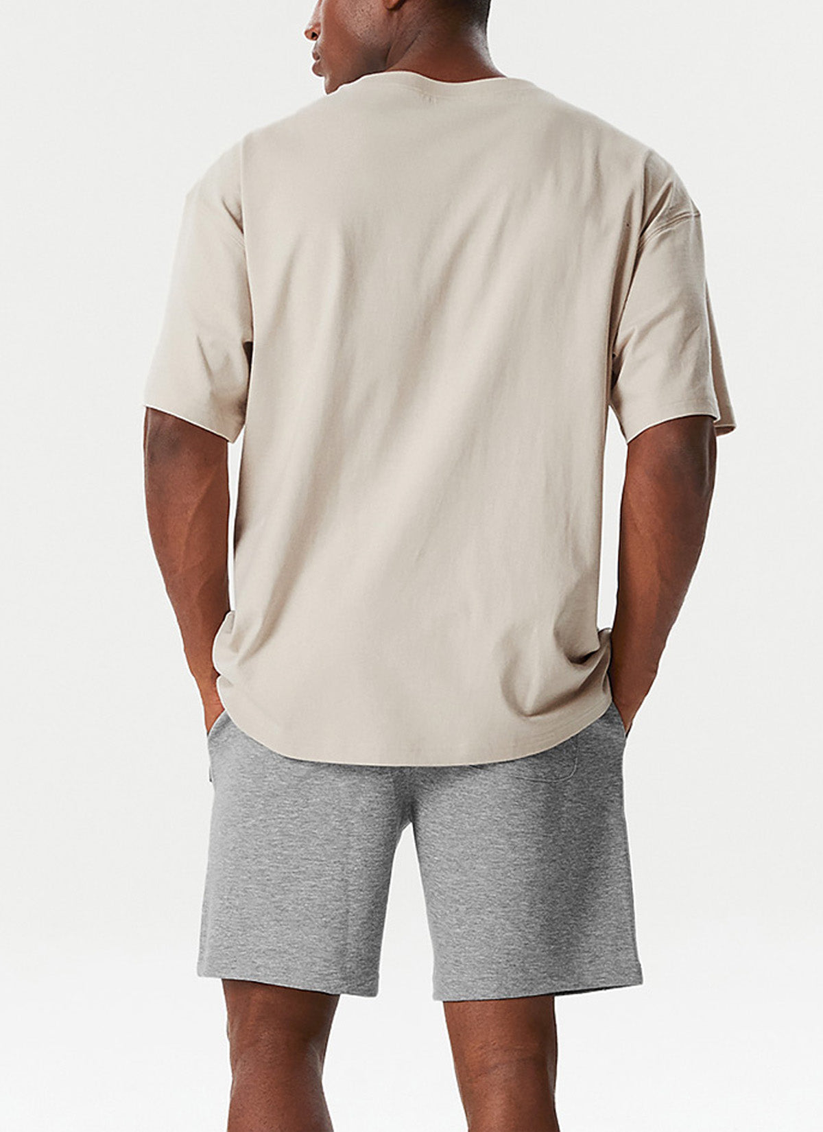 Breathable Pure Cotton Arch Short Sleeve T-Shirt for Men - Comfortable Casual Wear for Summer Outdoor Activities