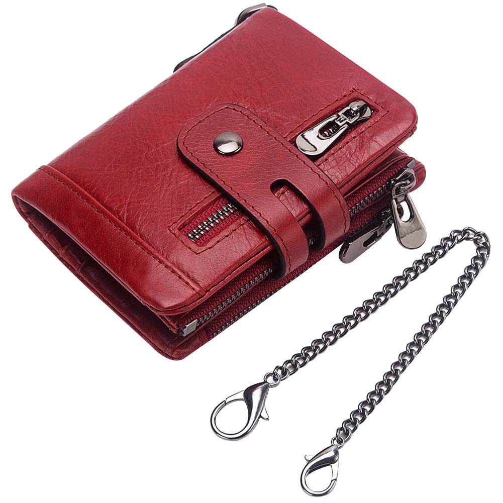 Rismart Genuine Leather Men's Front Pocket Wallet - Slim RFID Blocking Credit Card Holder & Cash Organizer - Perfect for Travel, Business, and Everyday Carry